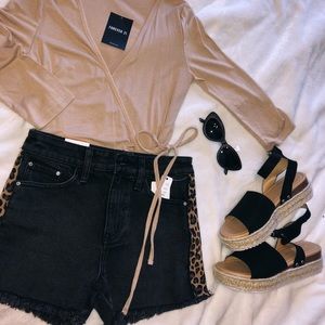 Denim shorts